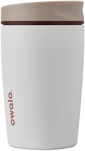 Owala SmoothSip Slider Insulated Stainless Steel Coffee Tumbler, Reusable Iced by Unknown