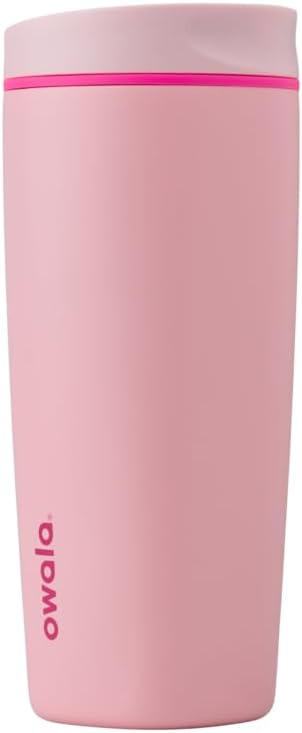 Owala SmoothSip Slider Insulated Stainless Steel Coffee Tumbler, Reusable Iced by Unknown
