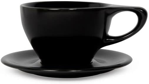 notNeutral Lino Porcelain Cup & Saucer Large Latte 12 oz by notNeutral