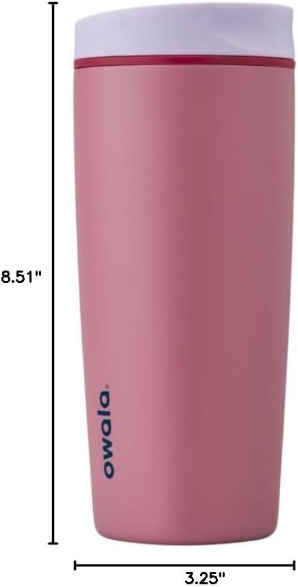Owala SmoothSip Slider Insulated Stainless Steel Coffee Tumbler, Reusable Iced - Image 6