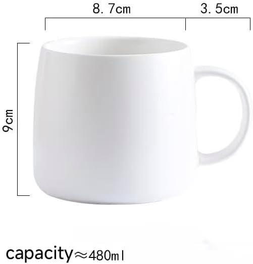 Simple Ceramic Mug Flat Bottom Coffee Mug - Image 5