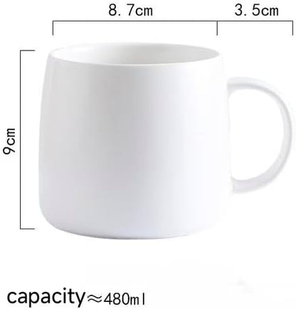 Simple Ceramic Mug Flat Bottom Coffee Mug - Image 5