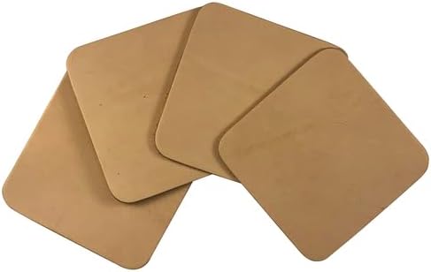 Leather Coasters 4"- 4 or 25 Packs Unfinished - Image 3