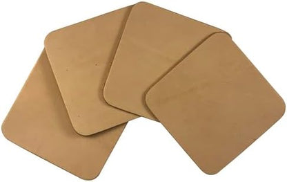 Leather Coasters 4"- 4 or 25 Packs Unfinished - Image 3