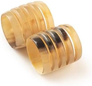Classic Handmade Resin Napkin Rings Set, Dining Table Holders - Image 2