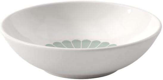 Villeroy & Boch Fleur Vert Dessert Bowl, Creamy White/Green, 3.75 oz | Creamy by Unknown