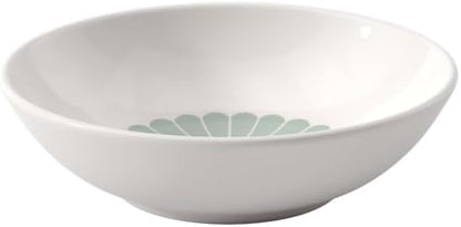 Villeroy & Boch Fleur Vert Dessert Bowl, Creamy White/Green, 3.75 oz | Creamy by Unknown