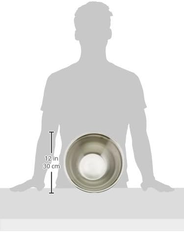 Winco 5 qt Stainless Steel Mixing Bowl | Dishwasher safe, Extra deep, Heavy-duty - Image 2