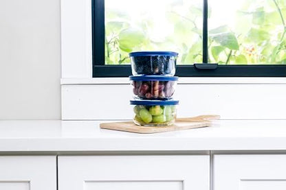 6-Piece Glass Food Storage Containers Set | 2-Cup, Leakproof | Microwave - Image 3