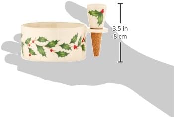 Lenox 870006 Hosting The Holidays Wine Coaster & Stopper Set, Christmas Theme - Image 3