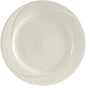 Tuxton China ASU-005 Plate, 9" Diameter, Round, Wide Rim, Embossed Pattern, Microwave and Dishwasher Safe, Oven Proof, Fully Vitrified, Ceramic, AlumaTux, San Marino, Pearl White, Pack of 24