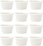 Vikko White Ramekin, Set of 12 Fine Porcelain Ramekins, Stackable 3 Inch Bowls, 3.5 Ounce Dips Dish, Dishwasher Safe