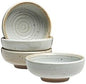 Vikko Small Dipping Bowls, Set of 4 Mini Soy Sauce Dishes, 3" Stoneware Dipping Sauce Cups, Decorative Pinch Bowls for Dips, Condiments, Charcuterie Boards - Microwave and Dishwasher Safe
