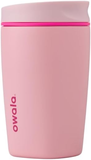 Owala SmoothSip Slider Insulated Stainless Steel Coffee Tumbler, Reusable Iced by Unknown