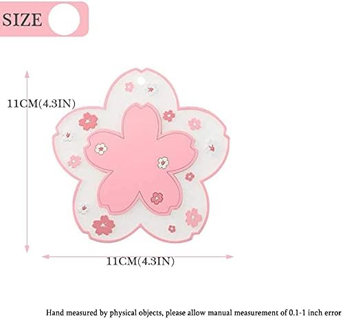 Sakura Coasters Set of 4 Kawaii Cup Mat Anti-Skid Pot Bowl Pad Placemats PVC - Image 3