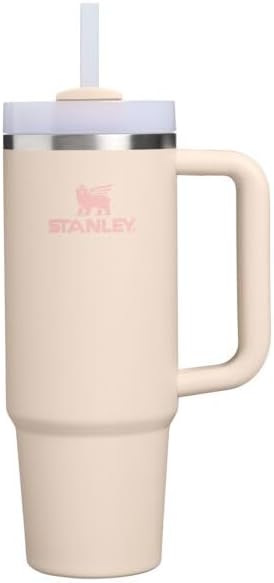 STANLEY Quencher H2.0 Flow State Tumbler, 30 oz, Champagne | Handle and Straw | by Unknown