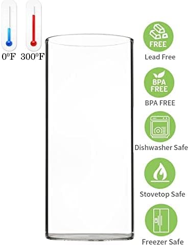 Highball Drinking Glasses Set of 8 | 15 oz Capacity | Thin And Light - Image 7