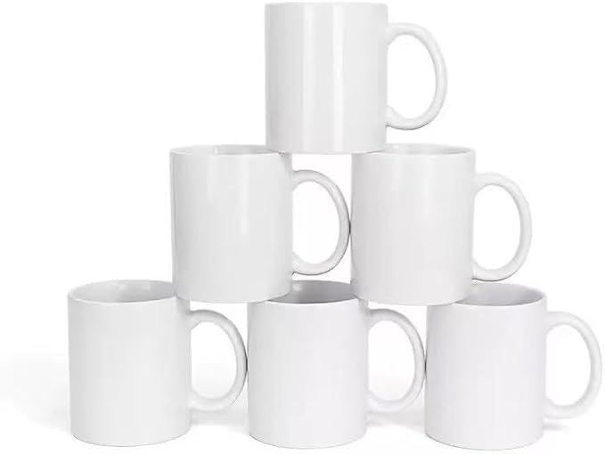 Ceramic Coffee Mugs 13 oz, Cups Set of 6, Mug by Unknown