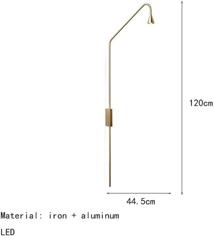 Modern Iron Aluminum LED Decor Home Wall Lamp Black Golden Bedroom Foyer Dining Room Lighting Fixtures
