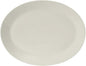 Tuxton China AMU-022 Platter, 12" x 9-1/2", Oval, Wide Rim, Microwave and Dishwasher Safe, Oven Proof, Fully Vitrified, Ceramic, AlumaTux, Modena, Pearl White, Pack of 12