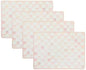 MACKENZIE-CHILDS Set of 4 Cork-Back Placemats, Hard-Finish Table Mats, Pink-and-White Rosy Check