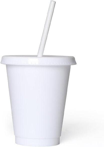 16 oz Reusable White Plastic Cups - Image 8