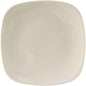 Tuxton China BEH-090C Plate, 9", Square, Rolled Edge, Microwave and Dishwasher Safe, Oven Proof, Fully Vitrified, Ceramic, DuraTux, American White/Eggshell, Pack of 12