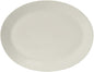 Tuxton China AMU-027 Platter, 10" x 7-3/4", Oval, Wide Rim, Microwave and Dishwasher Safe, Oven Proof, Fully Vitrified, Ceramic, AlumaTux, Modena, Pearl White, Pack of 12