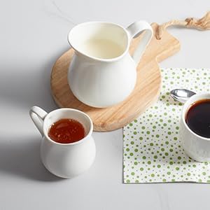 Gurygo 2 Pack 16 Oz Classic White Creamer - Image 3