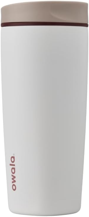 Owala SmoothSip Slider Insulated Stainless Steel Coffee Tumbler, Reusable Iced by Unknown