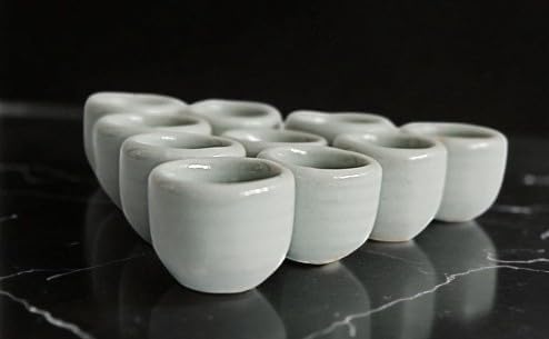 1shopforyou Mini Ceramic Japanese Style Handmade Tea Cups – Set of 10 - Image 5
