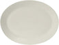 Tuxton China AMU-021 Platter, 11-1/8" x 8-5/8", Oval, Wide Rim, Microwave and Dishwasher Safe, Oven Proof, Fully Vitrified, Ceramic, AlumaTux, Modena, Pearl White, Pack of 12