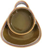 Soup and Side Bowl Plate Ceramic, Chip and Dip Divided Bowls, Anti-Soggy Cereal Bowl Bread Dipping Bowls Plates for Salad Breakfast, and Sandwich Ideal for Home and Restaurant (jade green)