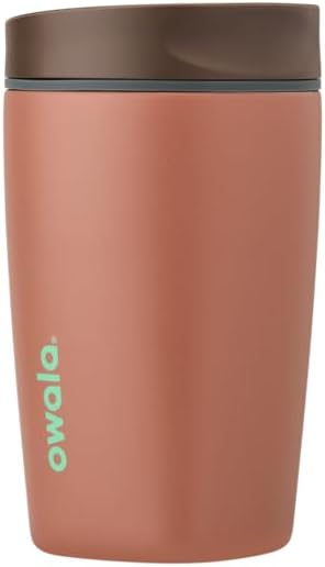 Owala SmoothSip Slider Insulated Stainless Steel Coffee Tumbler, Reusable Iced by Unknown