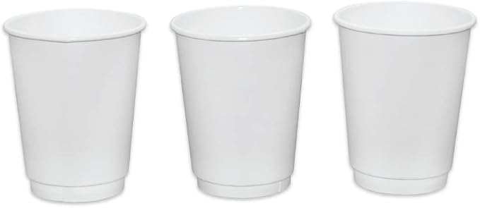 Insulated Paper Cups for Coffee & Tea Made in USA | Recyclable Double Wall - Image 2