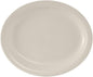Tuxton China TNR-041 Platter, 8-1/2" x 6-7/8", Oval, Narrow Rim, Microwave and Dishwasher Safe, Oven Proof, Fully Vitrified, Ceramic, Nevada, American White/Eggshell, Pack of 36
