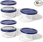 12-Piece Glass Food Storage Containers Set | 4-Cup, Leakproof | Microwave by DuraLiving