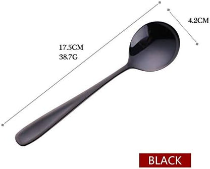 Buyer Star Bouillon Spoon Sets, 7-Inch Round Soup Spoons, Stainless Steel - Image 5