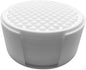 Happitasa 4.25 Inch Bar Mat Style Silicone Beverage Coasters, Set of 6 with Holder (White)