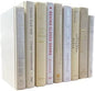 Real Books by Color® (Set of 3, White Cream) Decorative Bookshelf Home Decor Shelf Styling Photo Prop