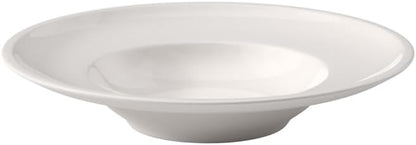 Villeroy & Boch Artesano Original Collection Wide-Rimmed Deep Plate, 9.75 in Diameter, 10 oz Capacity, Premium Porcelain, Made in Germany, Rich, Creamy White