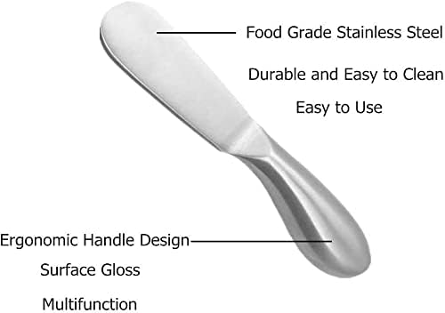 Spreader Knife Set, 6-Piece Cheese and Butter Spreader Knives | Mini Serving - Image 3