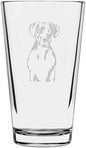 Rhodesian Ridgeback Customizable Dog Themed Etched All Purpose 16oz Pint Glass