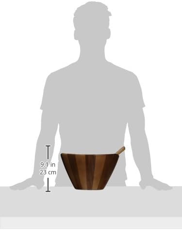 Lipper International Acacia Large Wave Bowl - Image 9