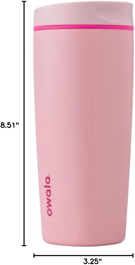 Owala SmoothSip Slider Insulated Stainless Steel Coffee Tumbler, Reusable Iced - Image 6