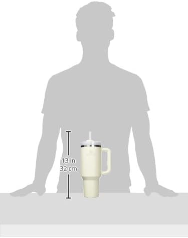 STANLEY Quencher H2.0 Flow State Tumbler, 40 oz, Cream 2.0 | Handle and Straw | - Image 4