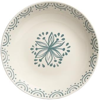 Sango 4-Piece Speckled Stoneware Pasta Bowl Set- Wide Shallow Dinner Bowls - Image 7