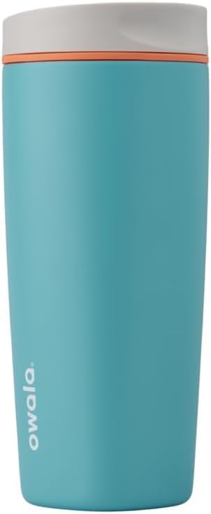 Owala SmoothSip Slider Insulated Stainless Steel Coffee Tumbler, Reusable Iced by Unknown