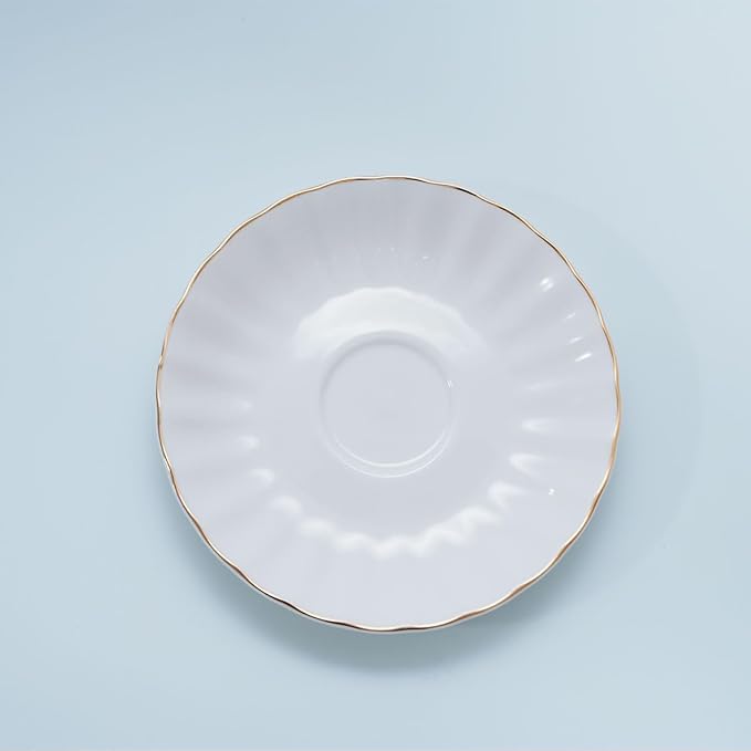 Bone China Tea Cup and Saucer Set - Image 3