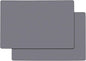 Gartful Gray Silicone Mats for Kitchen Counter, Large Silicone Countertop Protector, 25" x 17" Heat Resistant Desk Saver Pad, Nonskid Multipurpose Mat, Placemat, Non-Slip, 2PCS